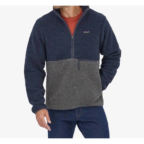 Patagonia Shirts New Patagonia Mens Reclaimed Fleece Pullover In Smolder Blue Poshmark
